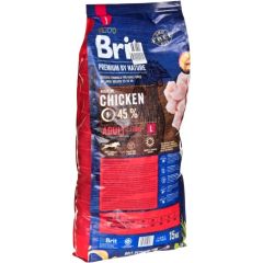 BRIT PREMIUM BY NATURE ADULT L 15KG Barība