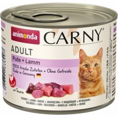 ANIMONDA Cat Carny Adult Turkey with lamb - wet cat food - 200g Kaķu konservi