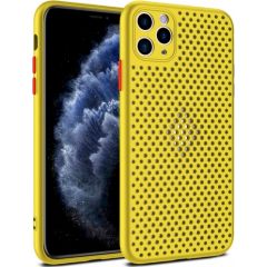Fusion Breathe Case Silikona Aizsargapvalks Priekš Apple iPhone 12 / 12 Pro Dzeltens Neoriģinālie Maciņi