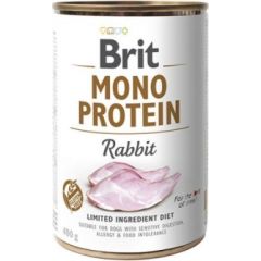 BRIT Mono Protein Rabbit - wet dog food - 400 g