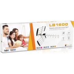 Libox Antena kierunkowa 16-el. pasywna DVB-T Z FILTREM LTE LB1600 television antenna Outdoor 18 dB