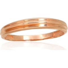 Золотое кольцо #1101107(Au-R), Красное Золото	585°, Размер: 15.5, 0.92 гр.