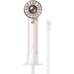 Baseus Flyer Turbine portable hand fan + USB-C cable (white)
