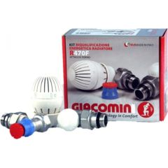 Giacomini radiatoru komplekts, lenķa, 1/2" Jaunumi -Dārzam