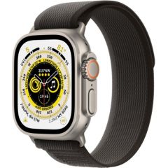Apple Watch Ultra GPS + Cellular 49mm Titanium Case with Black/Gray Trail Loop - M/L