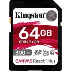 Kingston Canvas React Plus SDXC 64GB Class 10 UHS-II/U3 V90