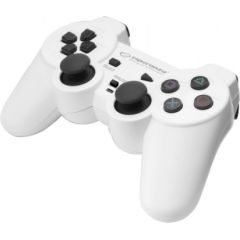Esperanza EGG106W Gaming Controller Black, White USB Gamepad Analogue / Digital PC, Playstation 2, Playstation 3