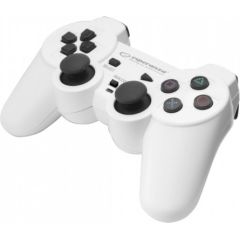 Esperanza EGG107W Gaming Controller Gamepad PC,Playstation 3 Analogue / Digital USB 2.0 Black,White Spēļu kontrolieri
