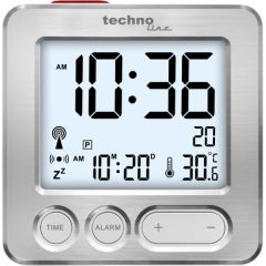 Technoline WT 265 alarm clock Digital alarm clock Silver