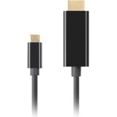 LANBERG CABLE USB-C(M)->HDMI(M) 0.5M 4K 60HZ BLACK HDMI vadi