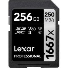 Lexar карта памяти SDXC 256GB Professional 1667x UHS-II U3 V60