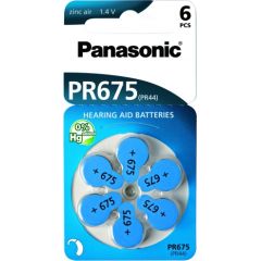 Panasonic baterija PR675LH/6DC Baterijas un akumulatori