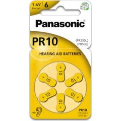 Panasonic батарейка для слухового аппарата PR10L/6DC