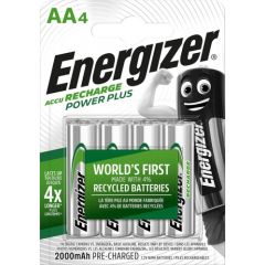 Energizer Accu Recharge Power Plus 2000 AA BP4 Rechargeable battery Nickel-Metal Hydride (NiMH)