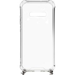 Evelatus  
       Samsung  
       Galaxy S10 Silicone TPU Transparent with Necklace Strap 
     Silver