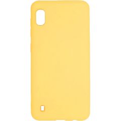 Evelatus  
       Samsung  
       Galaxy A10 Soft Touch Silicone Case with Strap 
     Yellow