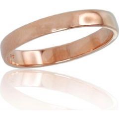 Золотое обручальное кольцо #1100542(Au-R), Красное Золото	585°, Размер: 19.5, 2.09 гр.
