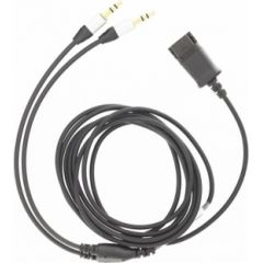 Tellur QD to 2 x Jack 3.5mm adapter cable 2.2m black