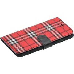Tellur Book case Bimaterial for iPhone 7 black/red