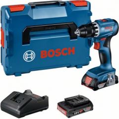 Akumulatora urbis Bosch GSR 18V-45, (2x2.0Ah), 0-500 / 0-1.900 min.-1