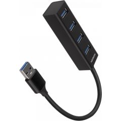 AXAGON HUE-M1A 4x USB3.2 Gen 1 MINI hub, metal, 20cm USB-A cable