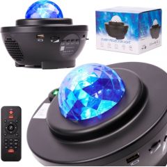 RoGer Rotējošais Zvaigžņu Projektors / Bluetooth Skaļrunis / LED / ar Tālvadības pulti