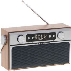 Adler Camry CR 1183 Bluetooth Radio 16W AUX in, Wooden Radio, Radio pulksteņi