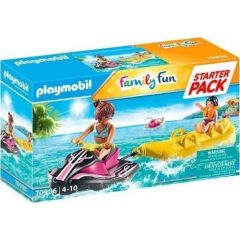 Playmobil PLAYMOBIL 70906 Starter Pack Water Scooter with Banana Boat Construction Toy