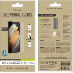 Samsung Galaxy S22+ Tempered Screen Glass By Muvit Transparent