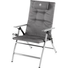 Coleman 5 Position Padded Recliner Chair 2000038333, kempinga atpūtas krēsls (grey/silver)