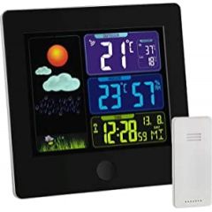 TFA radio weather station with color display SUN (black) Radio, Radio pulksteņi