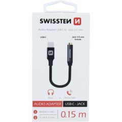 Swissten USB-C нa 3.5 mm Аудио Адаптер для Телефонов 15 cm