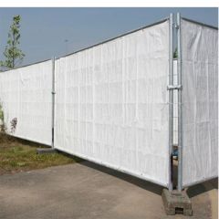 Pārklājs mobilajam žogam 90g/m2 176x341cm Balts Žogi