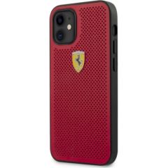 Ferrari FESPEHCP12SRE Off Track Izturīgs Silikona Aizsargapvalks Apple iPhone 12 Mini Sarkans