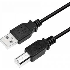 Logilink CU0007B USB 2.0 cable 2 m, USB 2.0 B (male), USB 2.0 A (male)