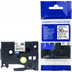 Brother Tz2-261 uzlīmju lente melns uz balta 36mm (analogs tze) Tapes - Adatu / Matrix printeriem