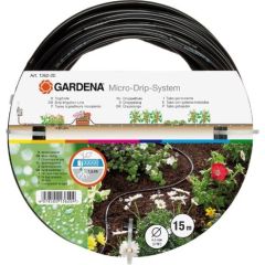 Gardena Micro-Drip-System Ground Drip Irrigation Line 4.6mm, 15m (1362) Laistīšanas šļūtene 