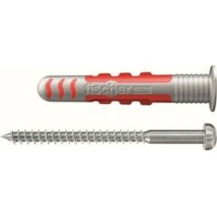 fischer dowel DuoSeal 6x38 S PH TX A2 (light grey/red, 50 pieces, with stainless screws)