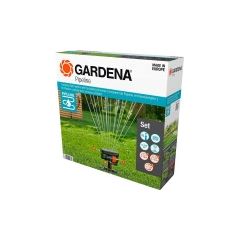 GARDENA complete set pipeline with square sprinkler, water tap (with 2 water sockets)