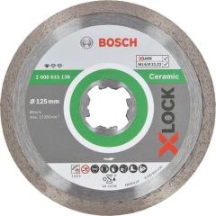 Bosch X-LOCK diamond cutting disc Standard for Ceramic 125mm (O 125mm x 22.23 x 1.6 x 7) Dažādi diski