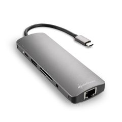 Sharkoon USB 3.0 Type C Combo Adapter - dark grey