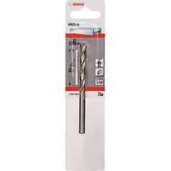 Bosch metal drill HSS-G, DIN 338, O 6mm (working length 57mm) Piederumi urbjiem