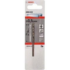 Bosch metal twist drill HSS-Co, DIN 338, O 3.5mm (working length 39mm) Piederumi urbjiem