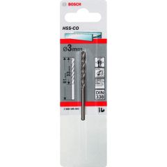 Bosch metal twist drill HSS-Co, DIN 338, O 3mm (working length 33mm) Piederumi urbjiem