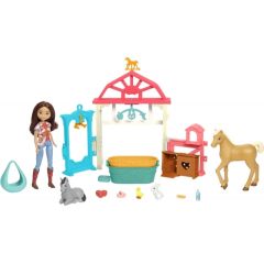 Mattel Spirit Luckys Baby Animal Care Station With Pony & Foal Doll