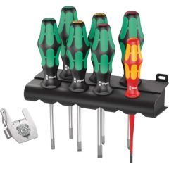Wera Kraftform / 7 Heavy Metal 1 - 7 pieces + rack + Tool Rebel bottle opener Jaunumi -Dārzam