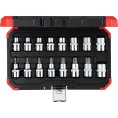 Gedore Red Socket set 1/2 ", Torx, 16 pieces (red / black, E10 - T70)