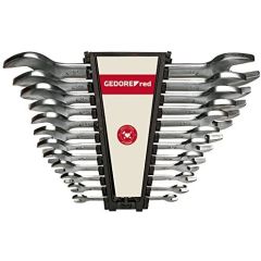 Gedore Red double open ended spanner set, long, 12 parts, wrenches (chrome, SW 6 - 32mm) Jaunumi -Dārzam