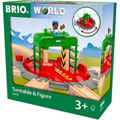 BRIO locomotive turntable with control bridge - 33476