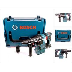 Bosch Cordless Rotary Hammer GBH 18 V-26 F Professional solo (blue / black, L-BOXX, without battery and charger)